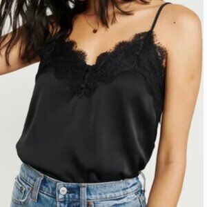 Abercrombie Satin Eyelash Lace Camisole